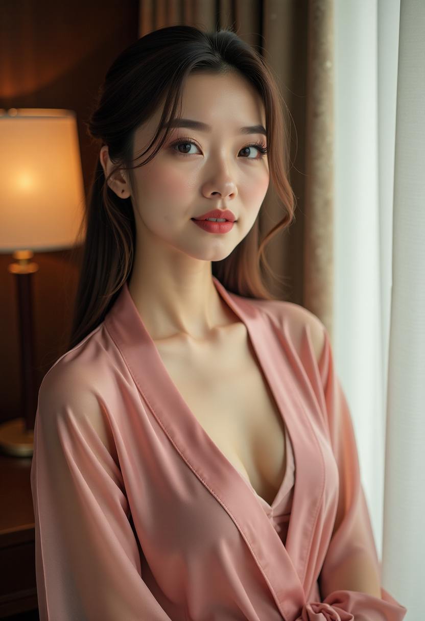 夏季亚麻上衣叠穿示范